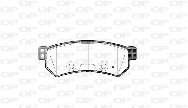 OPEN PARTS Комплект тормозных колодок, дисковый тормоз BPA1048.10